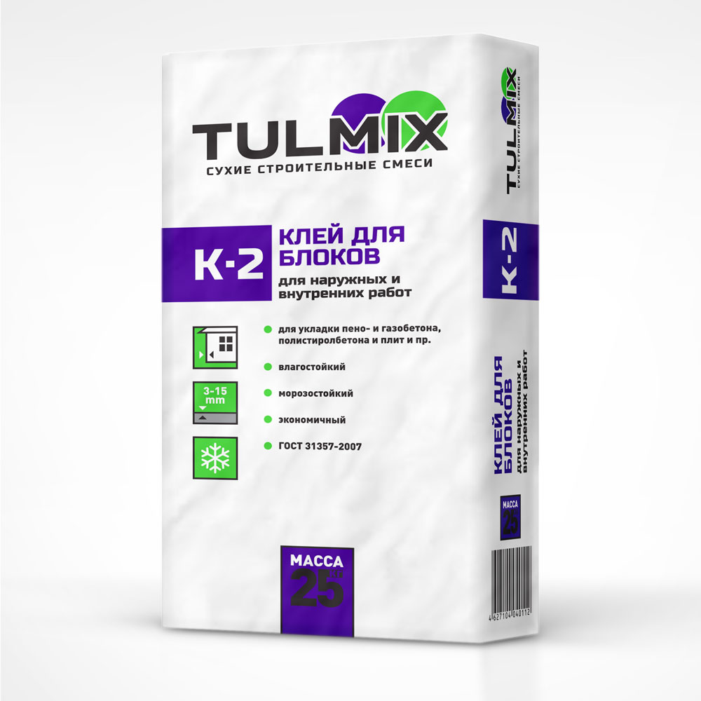 Клей для блоков К-2 TULMIX 25кг