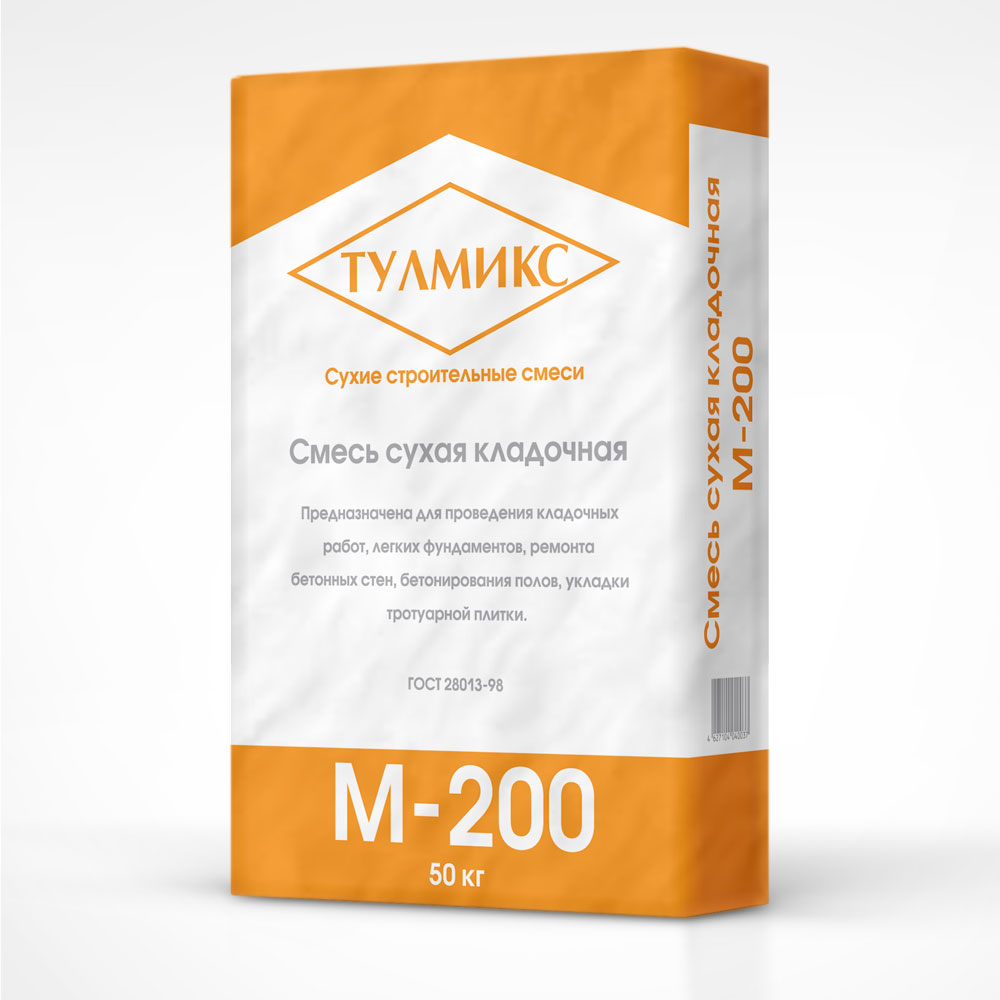 Сухая кладочная смесь М200 TULMIX 50кг