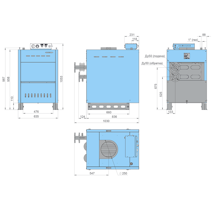 Котел RSA 100 (с автоматикой безопасности Honeywell)