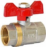 Кран шаровый 1/2в/р rvc бабочка