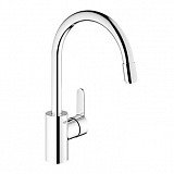 Смеситель для мойки Grohe Eurostyle Cosmopolitan 31126002 (с высоким изливом, c выдвигающимся аэратором)