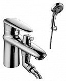 Смеситель на борт ванны Статус Lemark LM4415C (с коротким изливом, с аксессуарами, хром)