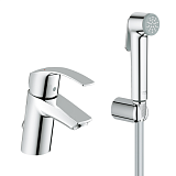 Смеситель для раковины GROHE Eurosmart с цепочкой и гигиеническим душем