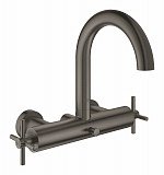 Смеситель Grohe Atrio New двухвентильный для ванны, настенный монтаж, темный графит матовый