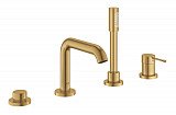 Смеситель однорычажный для ванны Grohe Essence New, на 4 отверстия, холодный рассвет матовый