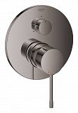 Внешняя часть смесителя для ванны Grohe Essence с переключателем на 3 положения, темный графит глянец