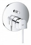 Смеситель однорычажный для ванны Grohe Plus, круглая розетк