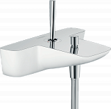 Смеситель Hansgrohe PuraVida для ванны, однорычажный, внешний монтаж, белый/хром