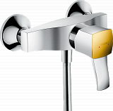 Смеситель Hansgrohe Metropol Classic для душа однорычажный, с рычаговой рукояткой, внешний монтаж, хром/под золото