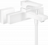 Смеситель для ванны Hansgrohe Metropol, однорычажный, внешнего монтажа, с рычажной рукояткой, белый матовый