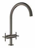 Смеситель для мойки двухвентильный Grohe Atrio New, темный графит