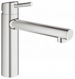 Смеситель для кухни Grohe Concetto со средним изливом, суперсталь