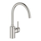 Смеситель Grohe Concetto New однорычажный для мойки с высоким изливом (суперсталь)