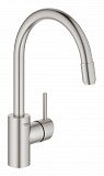 Смеситель для кухни Grohe Concetto New с выдвижным изливом, суперсталь