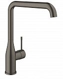 Смеситель для кухни Grohe Essence New, L-излив, тёмный графит матовый