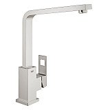 Смеситель Grohe Eurocube для кухни, однорычажный, поворотный (суперсталь)