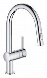 Смеситель для кухни Grohe Minta с выдвижным изливом, хром