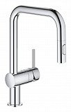 Смеситель для кухни Grohe Minta с выдвижным изливом, хром