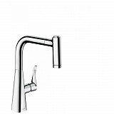 Смеситель для кухни Hansgrohe Metris M71, 220, с вытяжным душем, 2jet