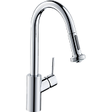 Смеситель для кухни Hansgrohe Talis M52, 220, для установки напротив окна, с вытяжным душем, 2jet