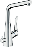 Смеситель для кухни Hansgrohe Metris M71, 320, с запорным вентилем, 1jet