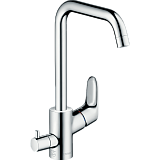 Смеситель для кухни Hansgrohe Focus M41 однорычажный, 260, с запорным вентилем, 1jet