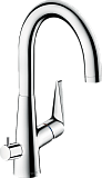 Кухонный смеситель Hansgrohe Talis M51 однорычажный, 220, с запорным вентилем, 1jet