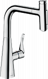 Кухонный смеситель Hansgrohe Select Metris M71, однорычажный, 240, с вытяжным душем, 2jet