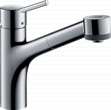 Кухонный смеситель Hansgrohe Talis M52 однорычажный, 170, с вытяжным душем, 2jet