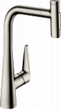 Кухонный смеситель Hansgrohe Talis Select M51 однорычажный, 300, с вытяжным душем, 2jet, sBox, сталь