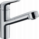 Кухонный смеситель Hansgrohe Focus M42 однорычажный, 150, с вытяжным изливом, 1jet