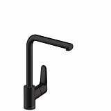 Смеситель для кухни Hansgrohe Focus M41 однорычажный, 280, jet, черный матовый