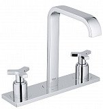 Смеситель для раковины Grohe Allure на 3 отверстия, монтаж на бортике