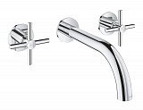 Смеситель Grohe Atrio New двухвентильный для раковины на 3 отверстия, настенный монтаж, хром