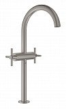 Смеситель Grohe Atrio New двухвентильный для раковины, высокий излив, суперсталь