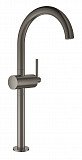 Смеситель Grohe Atrio New однорычажный для свободностоящих раковин, темный графит