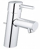 Смеситель для раковины Grohe Concetto с донным клапаном, низкий излив, хром