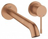 Смеситель для раковины Grohe Essence+ на 2 отверстия (вынос 230 мм), внешняя часть, теплый закат матовый
