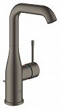 Смеситель для раковины Grohe Essence New с донным клапаном, L-Size, темный графит матовый