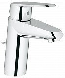 Смеситель для раковины Grohe Eurodisc Cosmopolitan с донным клапаном и ограничением расхода воды, хром