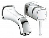 Внешняя часть смесителя для раковины Grohe Grandera на 2 отверстия (вынос 177 мм), хром