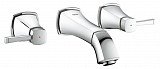 Внешняя часть смесителя для раковины Grohe Grandera на 3 отверстия (вынос 177 мм), хром