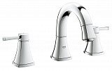 Смеситель для раковины Grohe Grandera с донным клапаном и низким изливом, хром