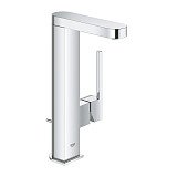 Смеситель Grohe PLUS для раковины со сливным гарнитуром, выдвижной излив (хром)