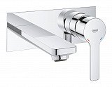 Внешняя часть смесителя для раковины Grohe Lineare New на 2 отверстия, хром