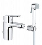 Смеситель для раковины Grohe BauEdge с гигиеническим душем, хром