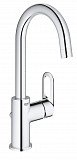 Смеситель для раковины Grohe BauLoop с донным клапаном, L-Size, хром