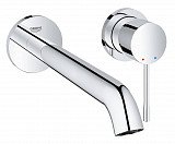 Смеситель для раковины Grohe Essence+ на 2 отверстия (вынос 230 мм), внешняя часть, хром