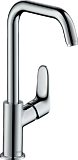 Смеситель для раковины Hansgrohe Focus 240, однорычажный, без сливного набора, с поворотным изливом 120°