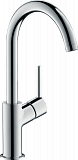 Смеситель Hansgrohe Talis для раковины, однорычажный, со сливным клапаном Push-Open, поворотный излив 120°, хром